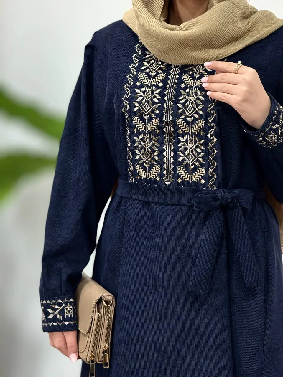 پیراهن مانتویی گلدوزی هدیه